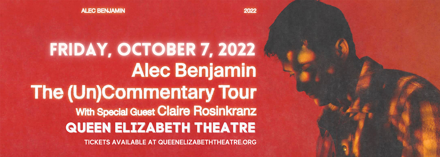Alec Benjamin at Queen Elizabeth Theatre